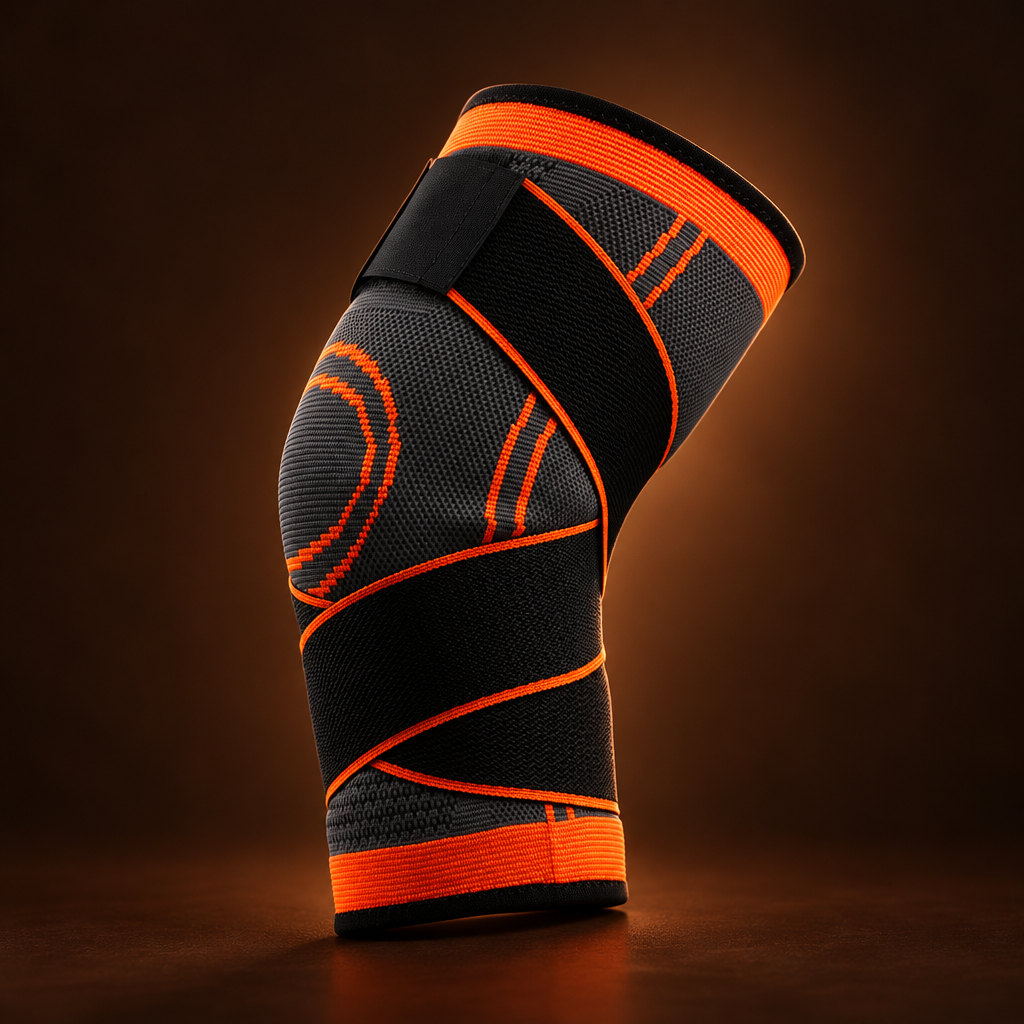 Men's Compression Knee Brace for Sports and Fitness – M (35-42 cm)