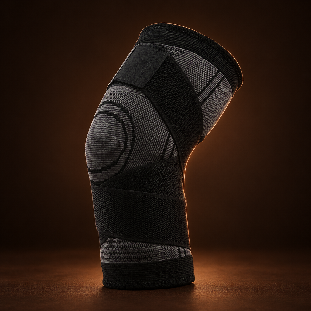 Men's Compression Knee Brace for Sports and Fitness – S (30-35 cm)