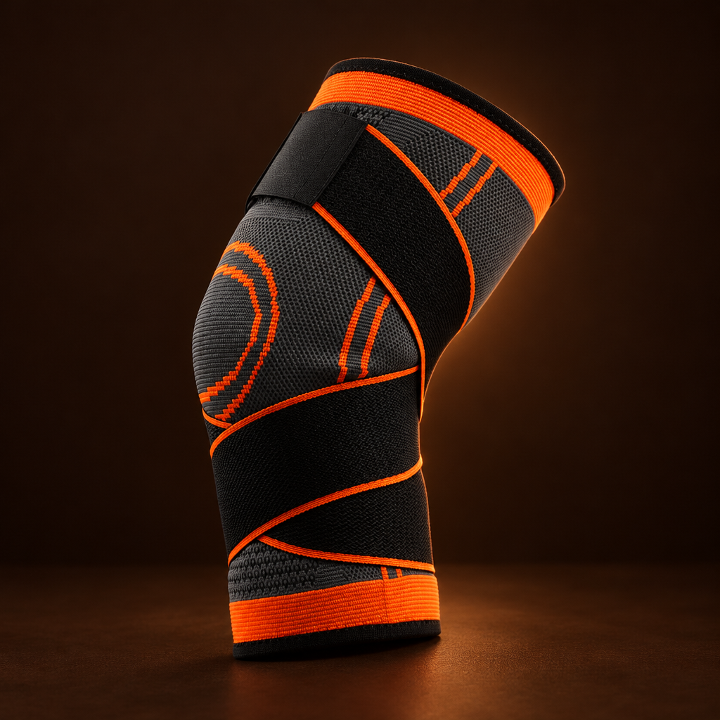 Men's Compression Knee Brace for Sports and Fitness – XXL (52-57 cm)