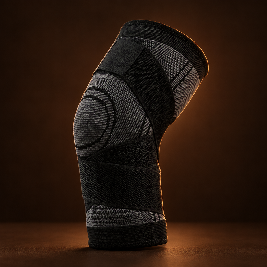 Men's Compression Knee Brace for Sports and Fitness – M (35-42 cm)