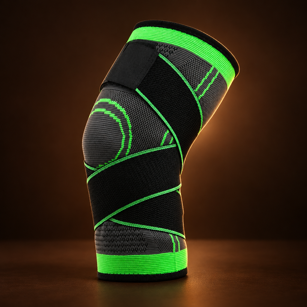 Men's Compression Knee Brace for Sports and Fitness – L (42-47 cm)