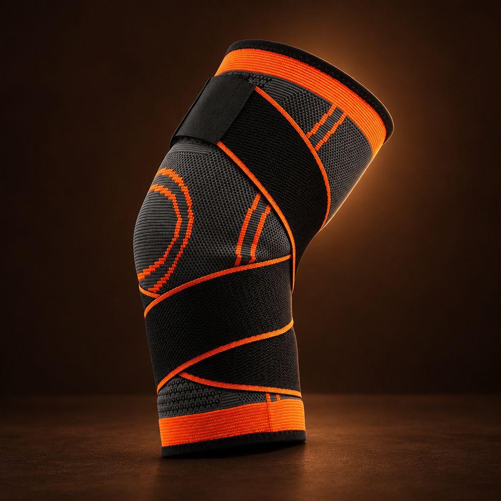 Men's Compression Knee Brace for Sports and Fitness – L (42-47 cm)