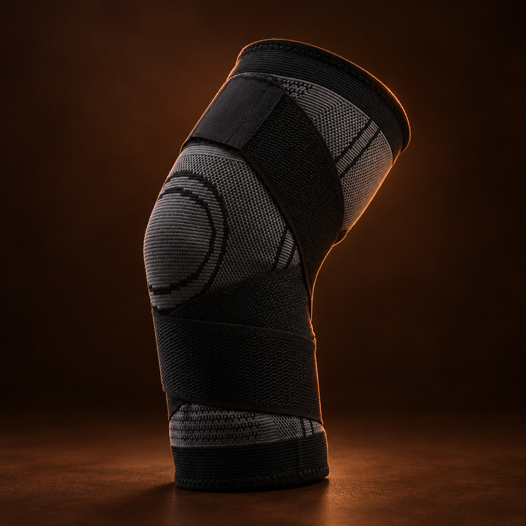 Men's Compression Knee Brace for Sports and Fitness – L (42-47 cm)